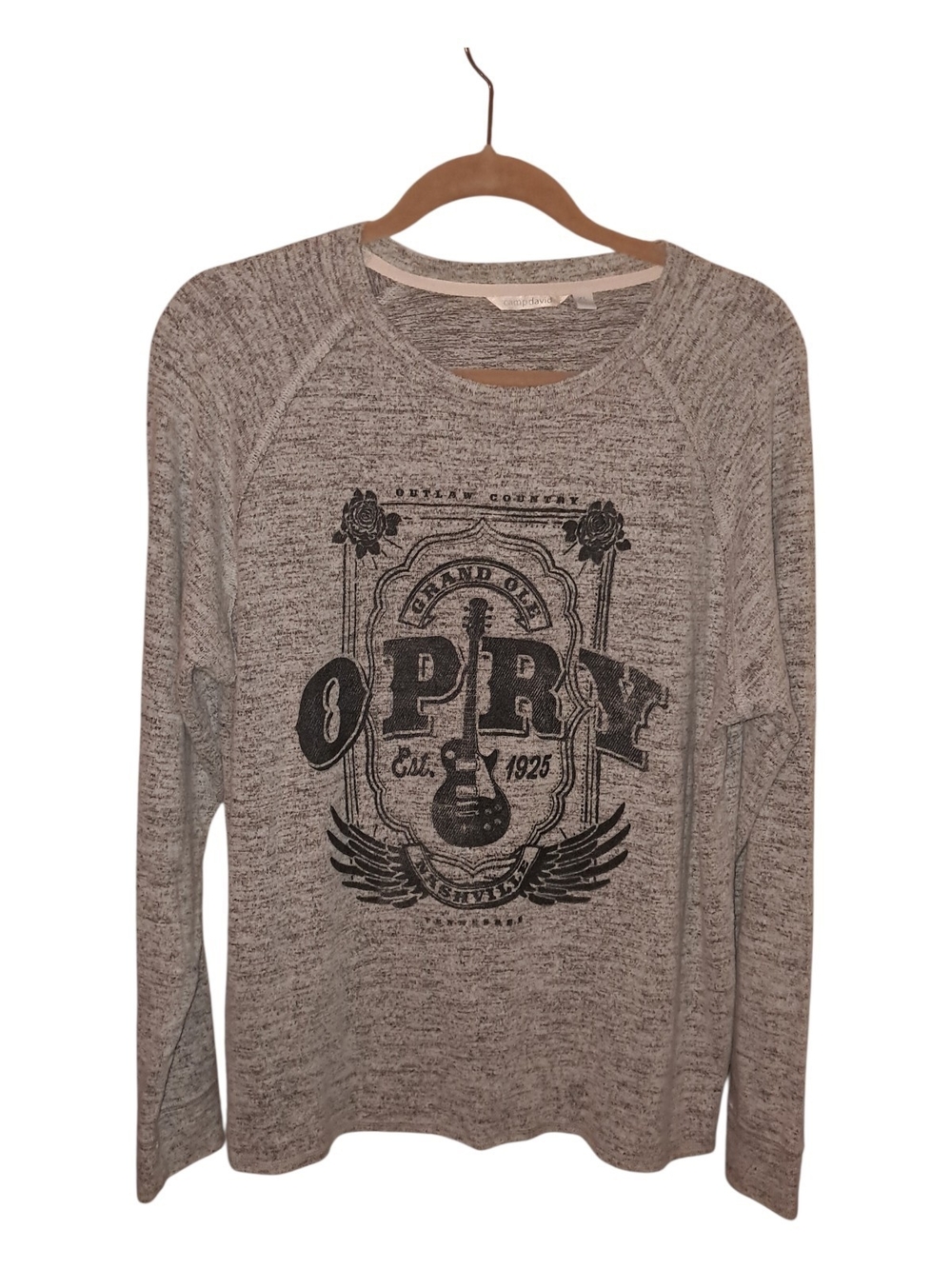 Camp David Logo Crewneck Sweater - Heather Gray XL